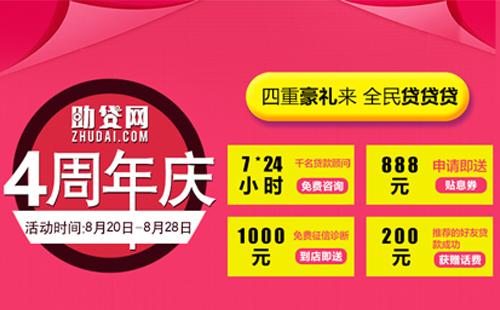 助貸網4周年慶，豪禮大放送...