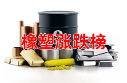2017年12月26日橡塑大宗商品價格漲跌榜